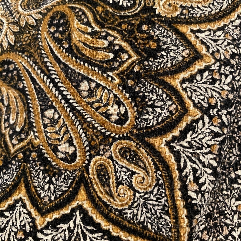 J.Jill Women's Sleeveless Black/Tan Paisley Textured Dress Size SP - Picture 6 of 9